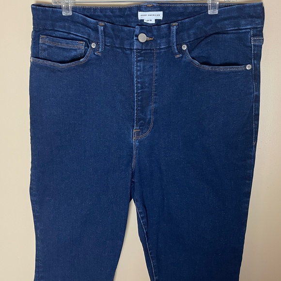 Good American Always Fits Good Legs Skinny Jeans Size 14 - 18 Dark Wash - Picture 6 of 11